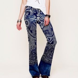 Free people Bali Blue Frare Jeans
